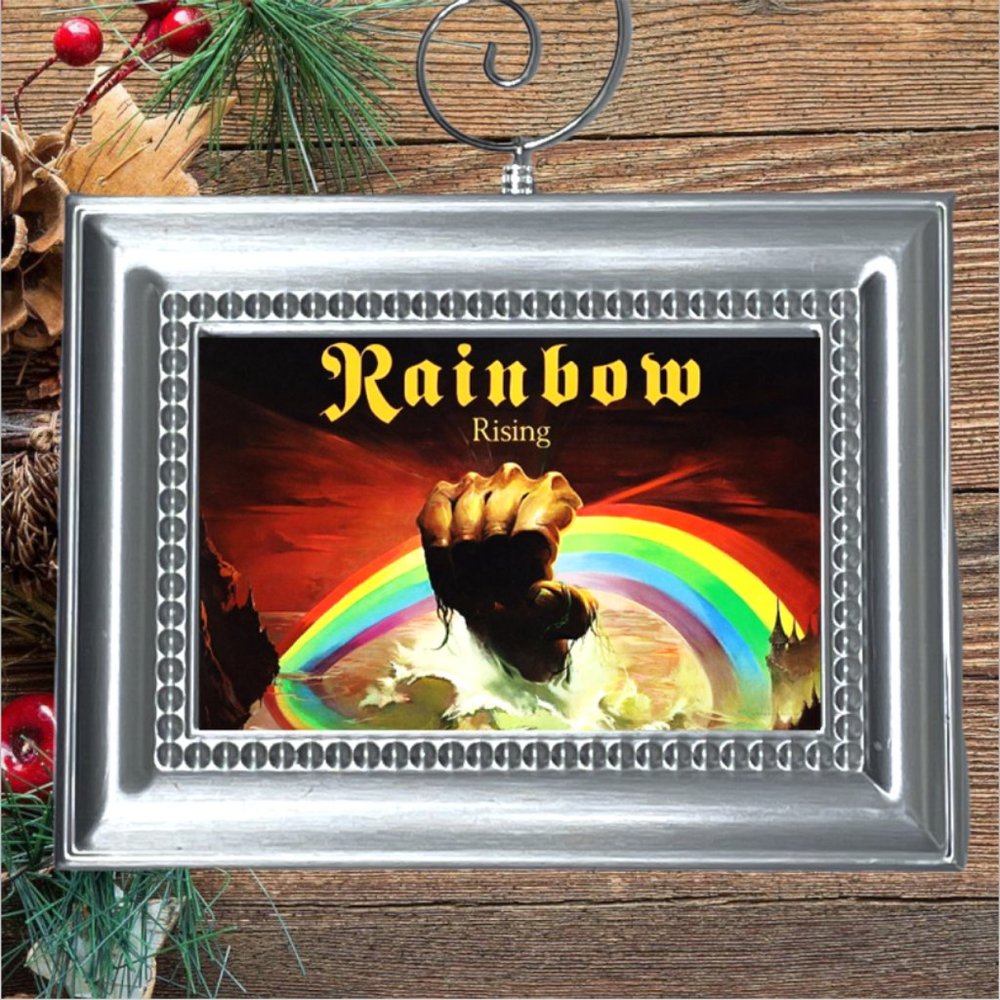 Rainbow Rising Rock Band Christmas‎ Tree Ornament
